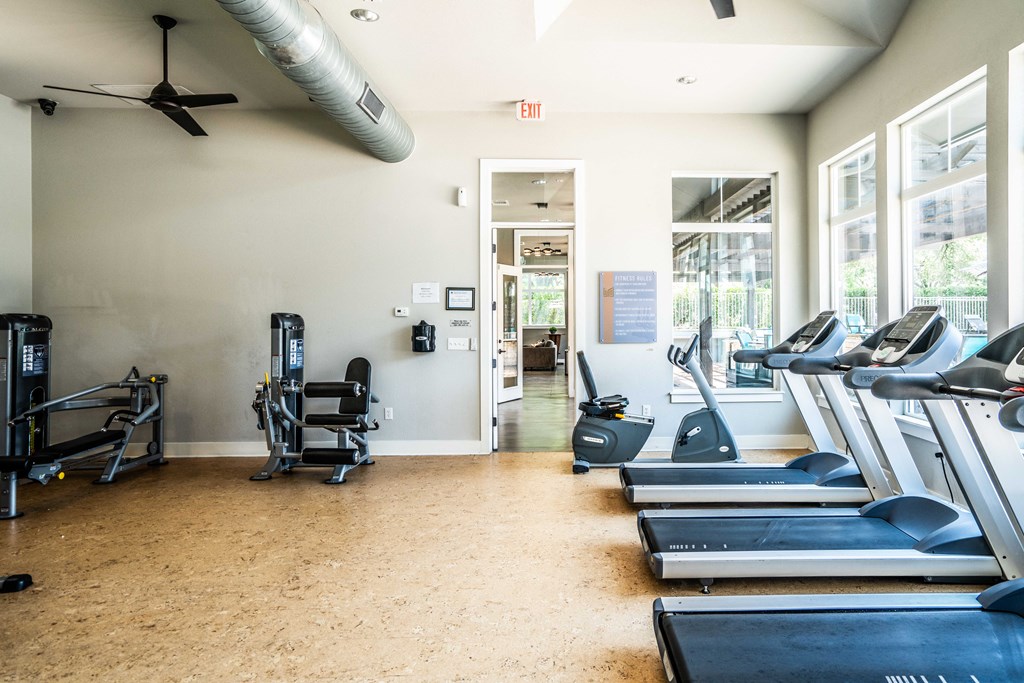 fitness center in luxury austin apartment