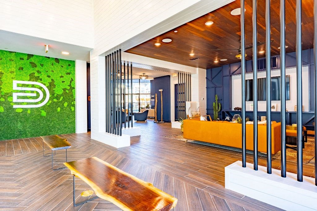 resident lounge in modern midland texas apartment