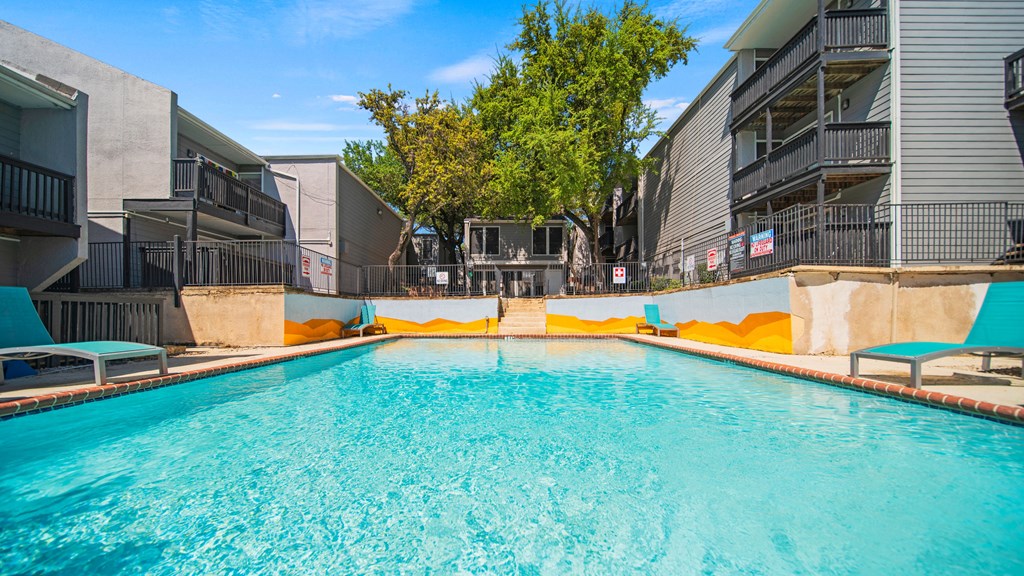 our apartments showcase an unique swimming pool