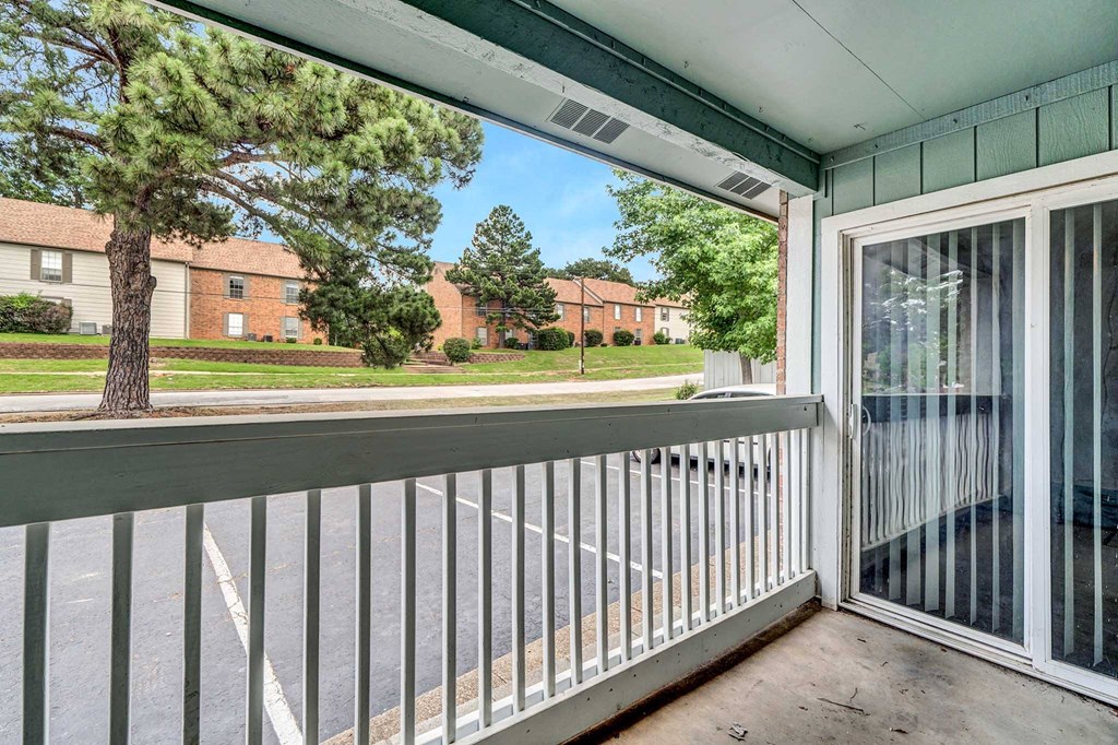 the view from the balcony