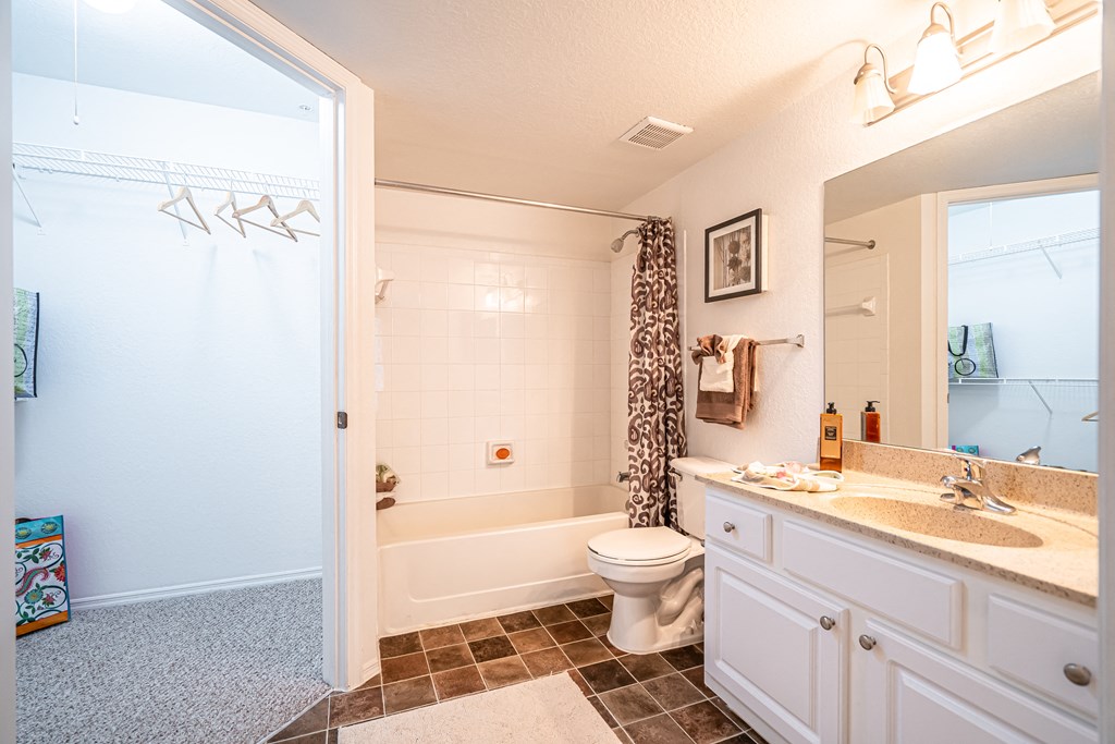 Model apartment home bathroom
