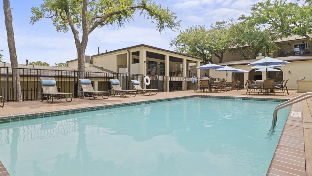 our apartments showcase an unique swimming pool