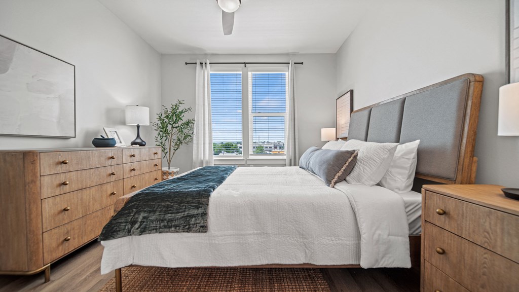 our apartments offer a bedroom with a king size bed