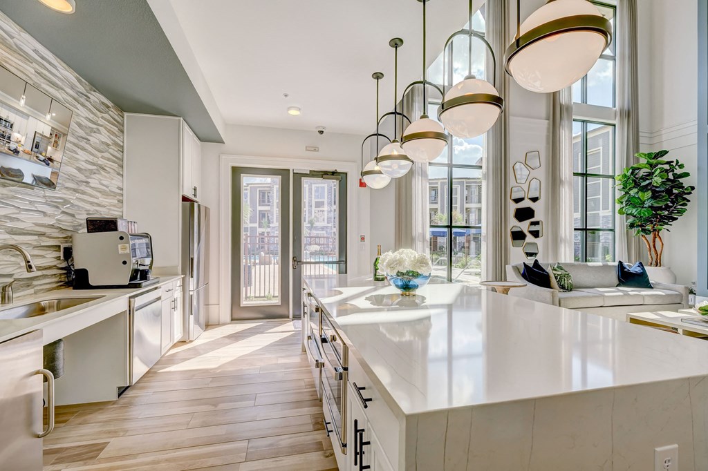 Clubhouse kitchen island