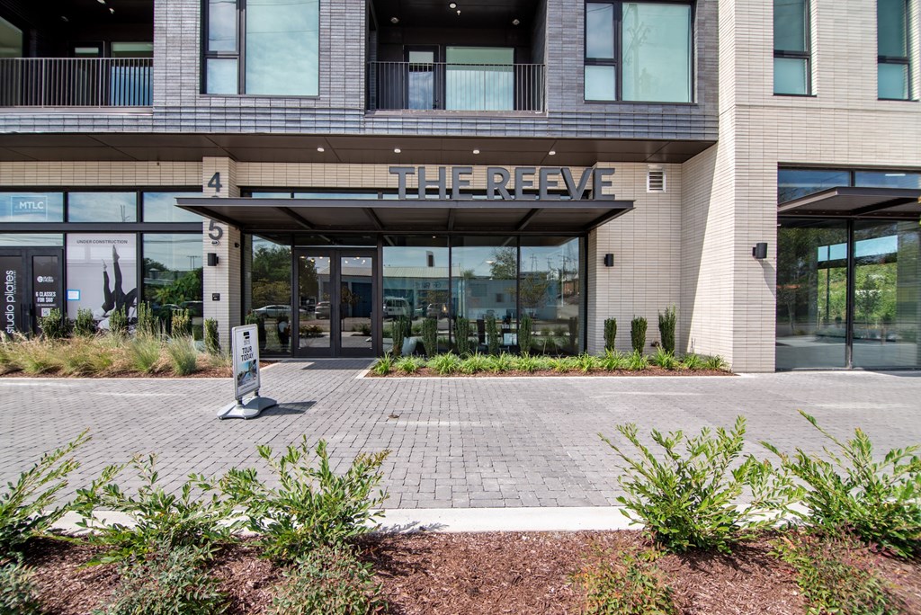 a building with the hive on the front of it