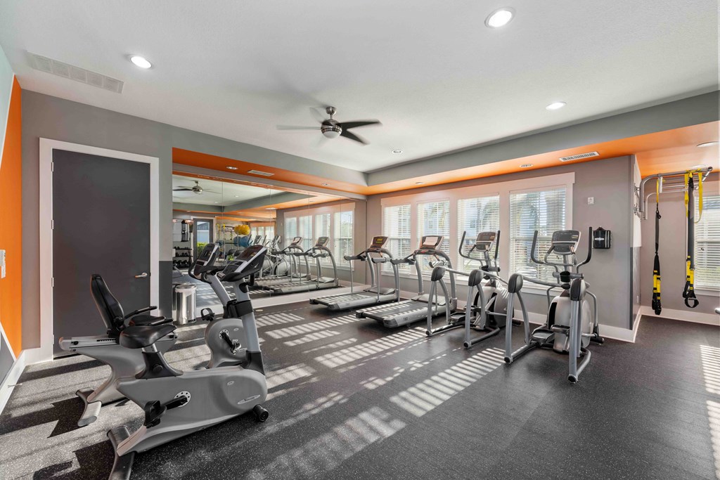 our apartments have a gym with plenty of equipment