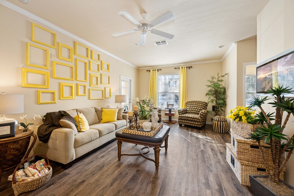 Living room with furniture