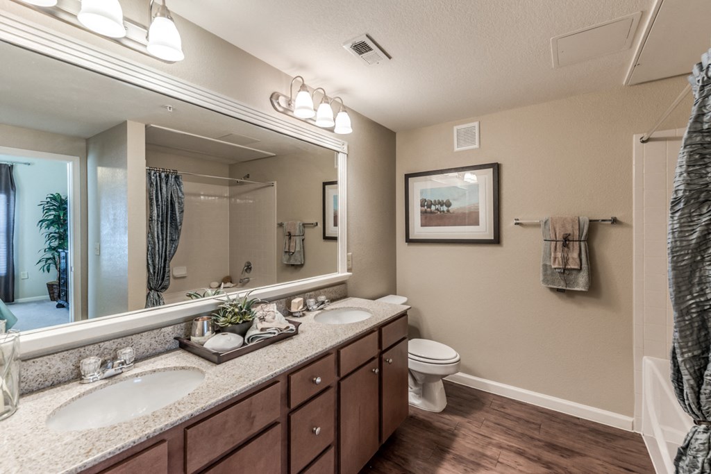 bathroom with couples sink