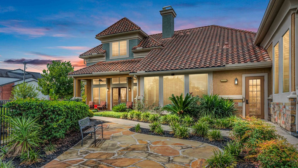 side view of the main entrance