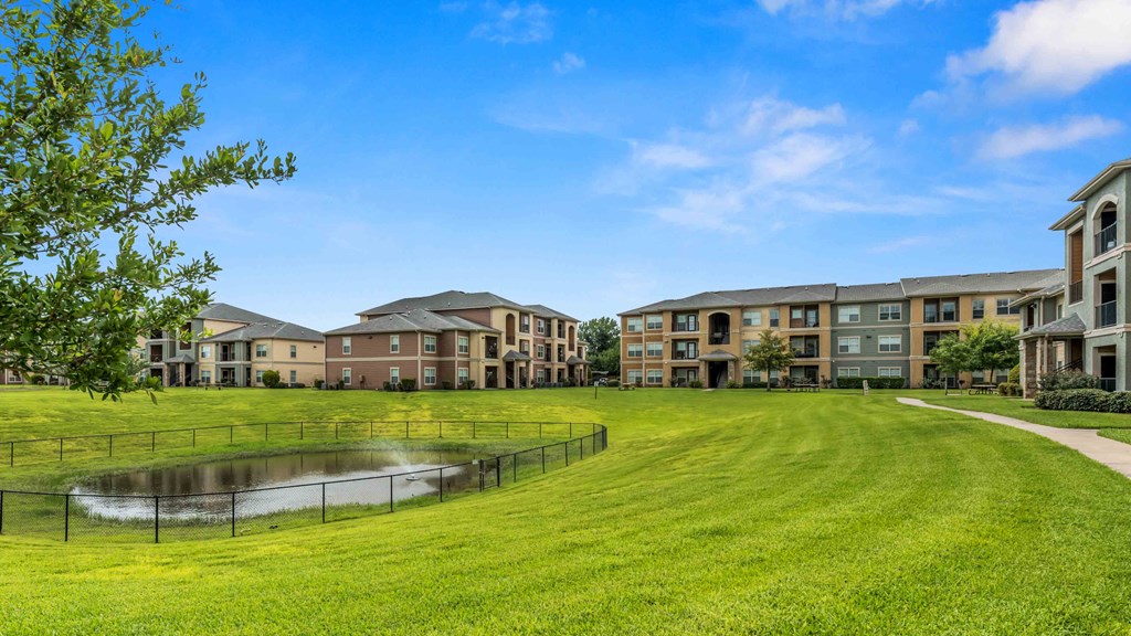 our beautiful lawn around our community