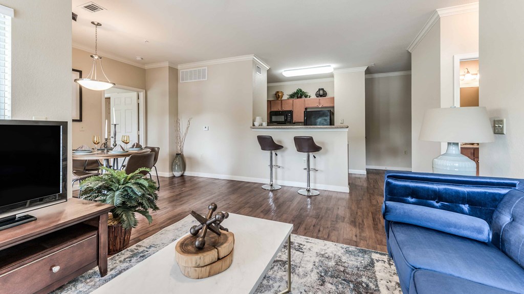 dinning room view from the living room