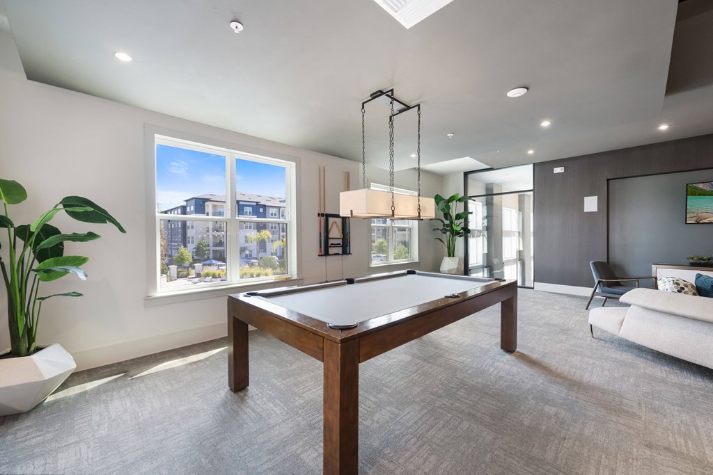 Resident Lounge Area with Pool Table