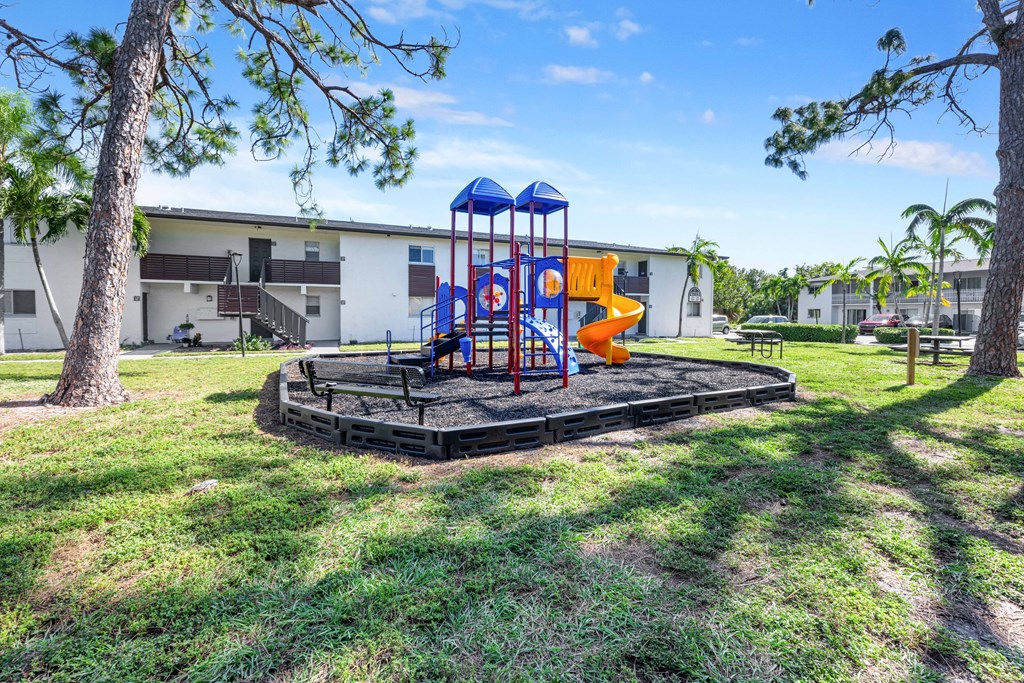 our apartments have a playground for your kids to play