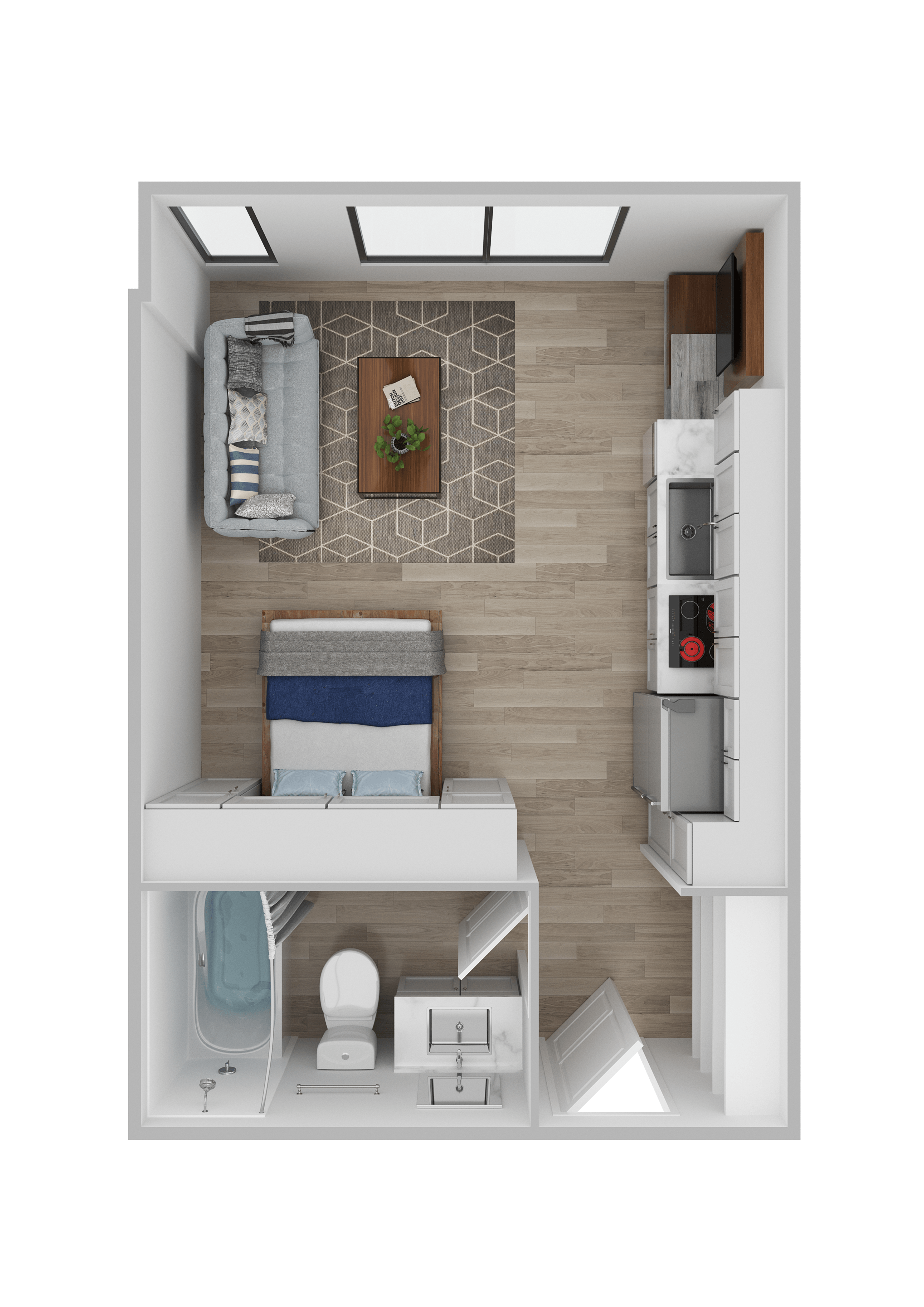 A small bathroom with a toilet, sink, and a towel rack.