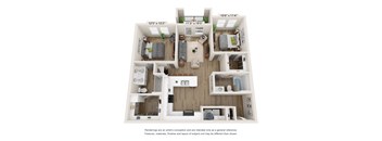 a floor plan of the villas at houston levee west apartments