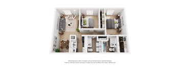 a 1 bedroom floorplan is shown in this image