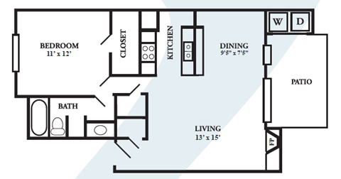 E floor plan in austin texas apartments
