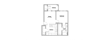 a black and white floor plan of a house