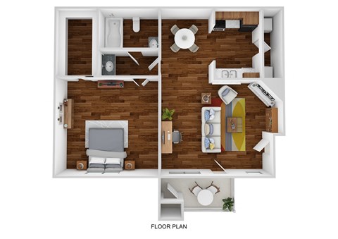 the 1121 1 bedroom floor plan  670 sq ft