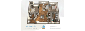 the atlantic floor plan 2 bedroom