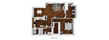 2 bedroom 1 bathroom floor plan  the residences at