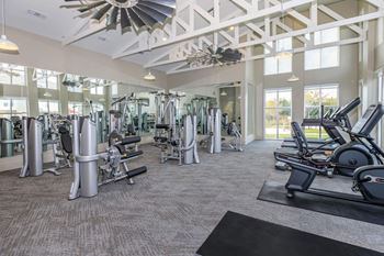 24/7 Fully-equipped, High-tech Fitness Center with Cardio, Free Weights, and Training Stations