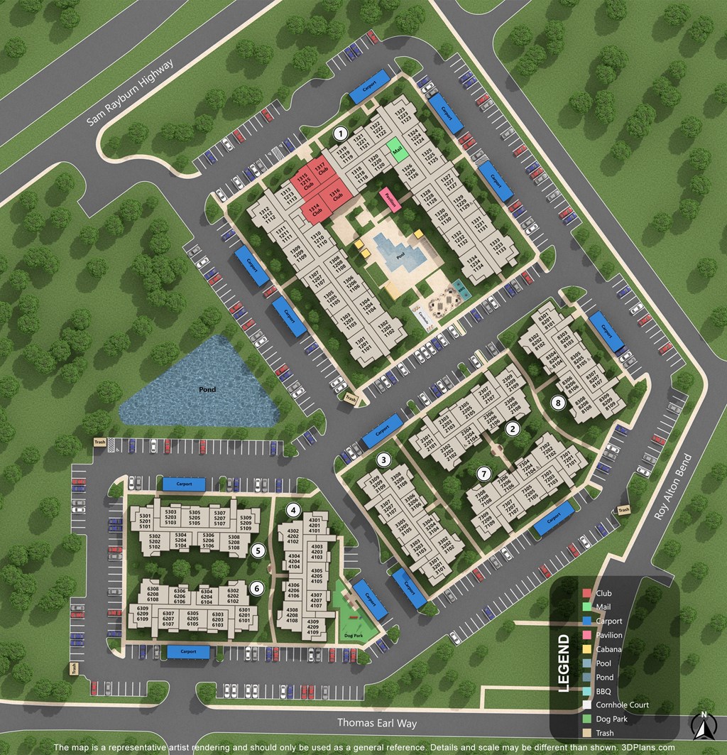 a site plan of a city with buildings and a fountain