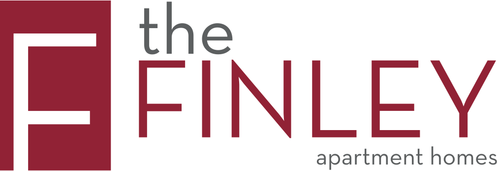 The image is a logo for a company named "The Finley" that provides apartment homes.