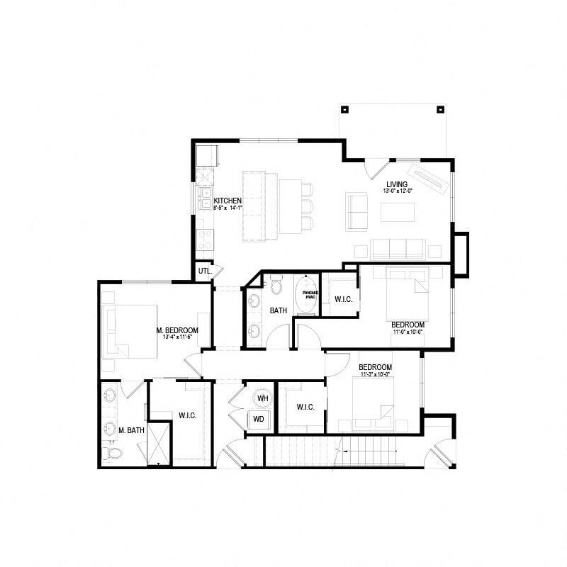 Floorplan C1 Floorplan C1 at Hermosa Village, Leander, TX, 78641