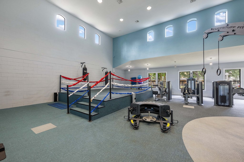 the gym at the preserve apartments