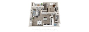 bedroom floor plan of a 2103 sqft house