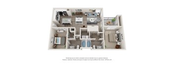 a 3 bedroom floor plan is shown in this image