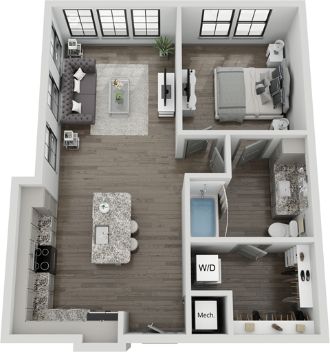 541 Great Circle Road Studio-2 Beds Apartment for Rent - Photo Gallery 15