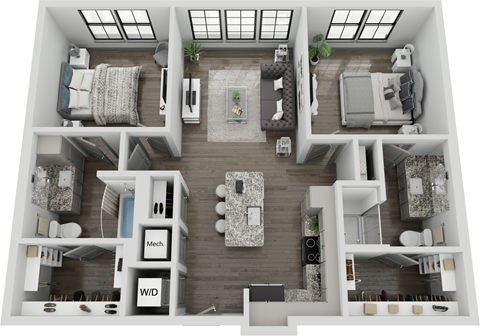 541 Great Circle Road Studio-2 Beds Apartment for Rent - Photo Gallery 17