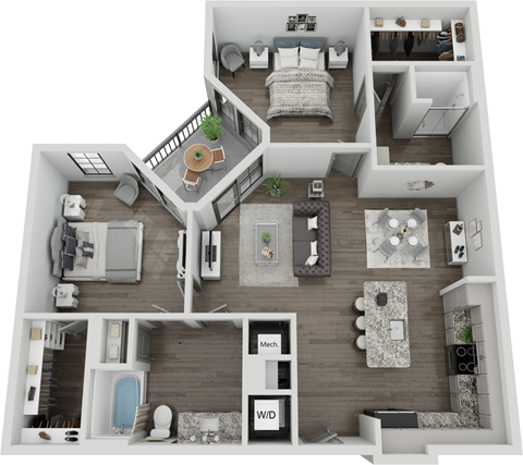 541 Great Circle Road Studio-2 Beds Apartment for Rent - Photo Gallery 19