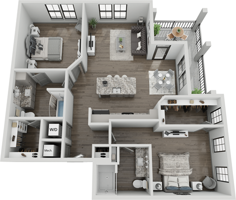 541 Great Circle Road Studio-2 Beds Apartment for Rent - Photo Gallery 20