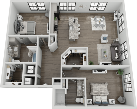 541 Great Circle Road Studio-2 Beds Apartment for Rent - Photo Gallery 21