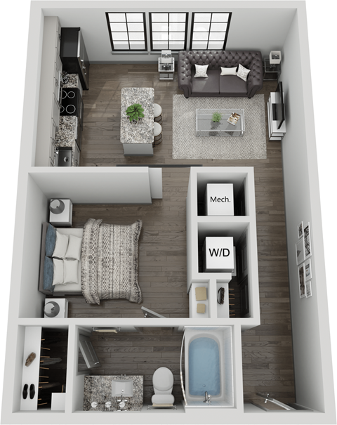 541 Great Circle Road Studio-2 Beds Apartment for Rent - Photo Gallery 22