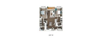 a1 floor plan 1 bedroom 1190 square feet the