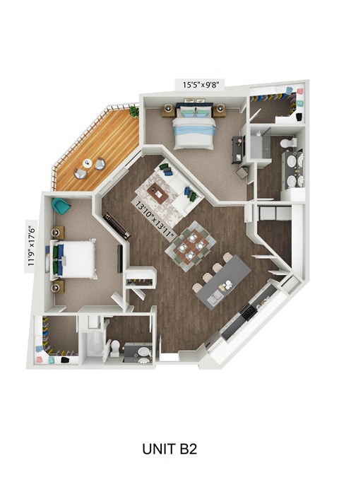 unit 2 of the unit 22 floor plan  apartment homes