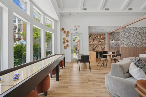 Clubhouse With Shuffleboard at Greys Harbor at Lake Norman, Huntersville North Carolina