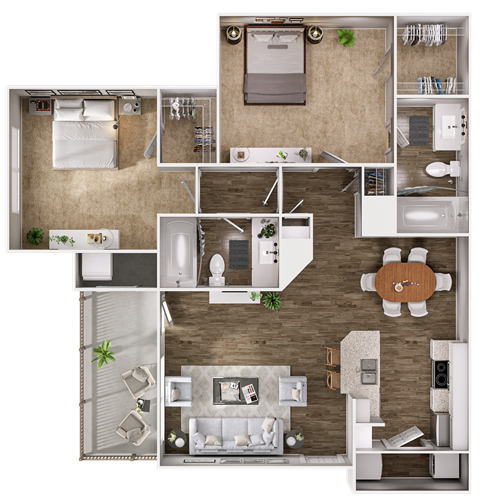 B2 Floor Plan at Greys Harbor at Lake Norman, Huntersville, NC