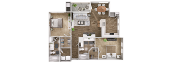 B2B Floor Plan at Greys Harbor at Lake Norman, Huntersville, 28078