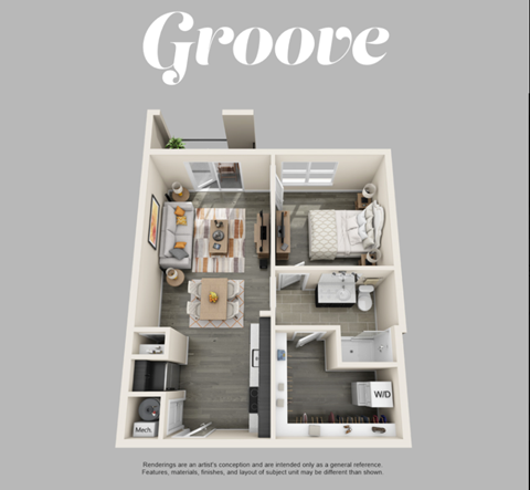 a floor plan of the grove