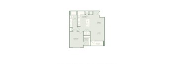 A floor plan of a house with a living room, dining room, kitchen, and bedrooms.