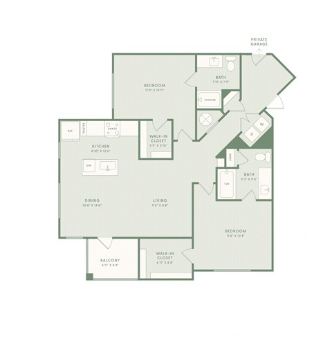 bedroom floor plan | the mansions on the park