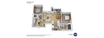 the cyprus floor plan  1 bedroom 395 sq ft