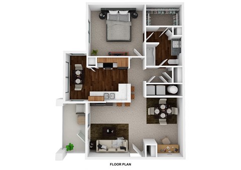 the 1190 floor plan  studio