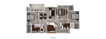 the floor plan of the 840 sq ft