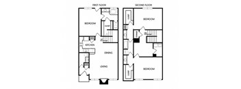 a blueprint of a floor plan of a house